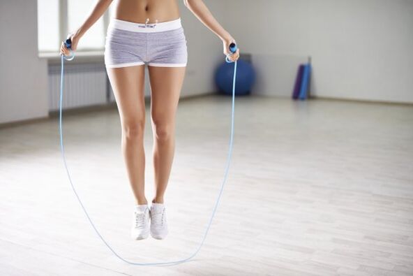 Jumping rope helps you lose weight in a week at home