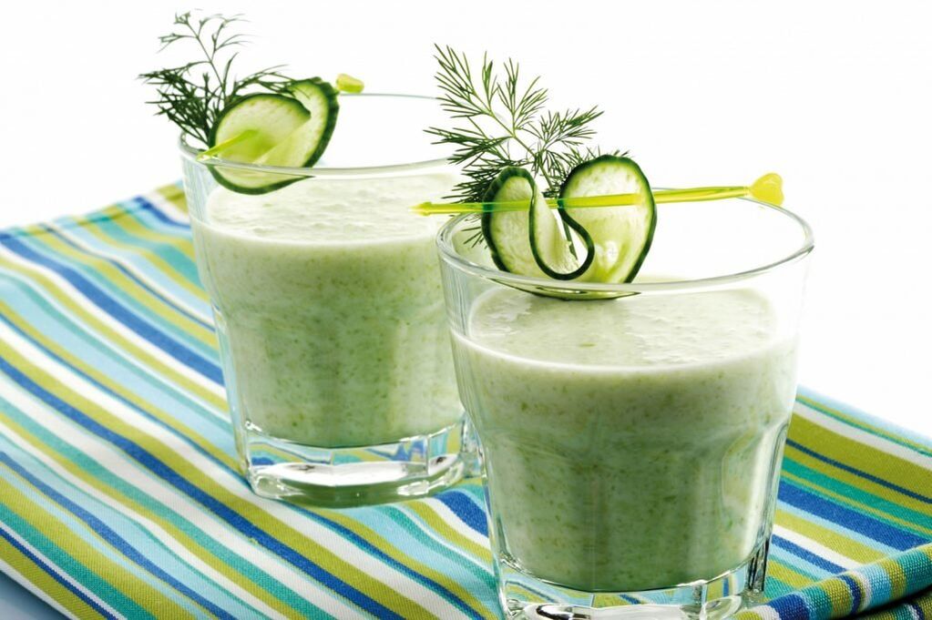 kefir smoothie from cucumbers for weight loss