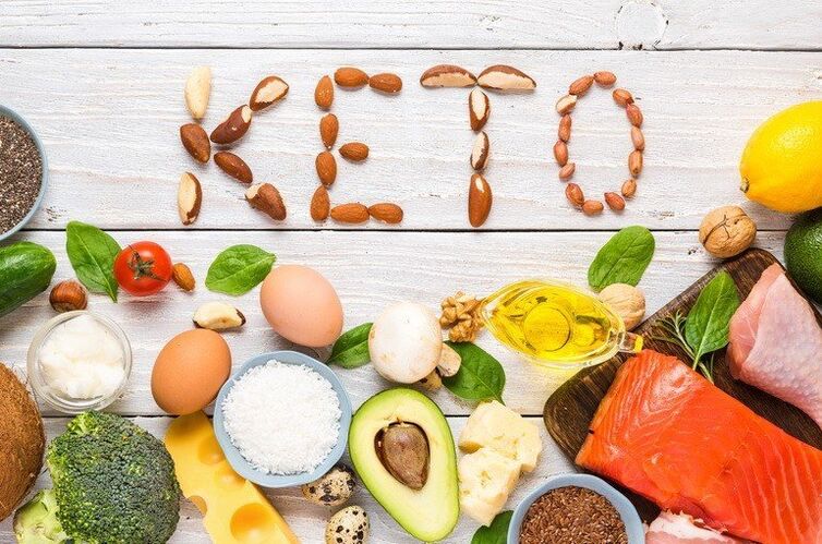 A ketogenic diet based on the consumption of foods with a high fat content